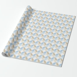 PAPEL DE REGALO PATRONES DE AZUL TAN BROWN