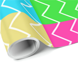 Papel De Regalo Patrones de chevron de colores brillantes