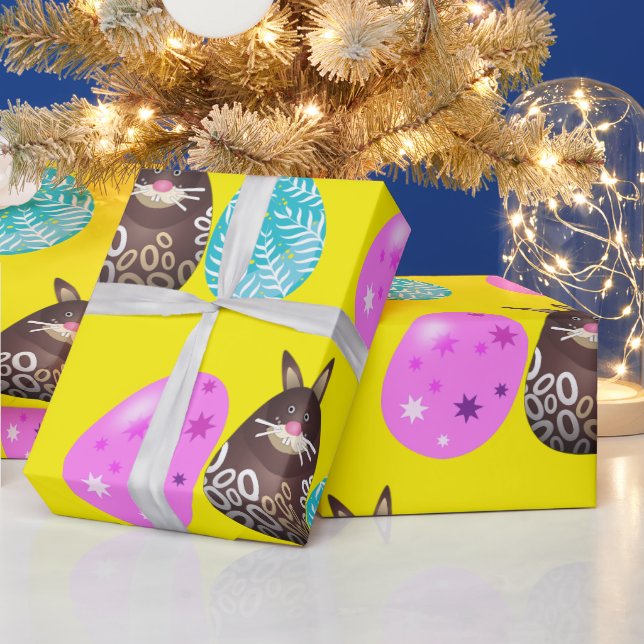 Papel De Regalo Patrones de conejito de Pascua (Vacaciones)