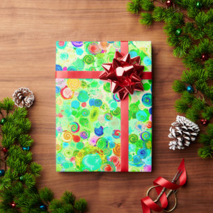 Papel De Regalo Patrones de cosmos en espiral coloridos y lindos