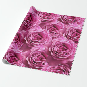 Papel De Regalo Patrones de rosas rosados y morados