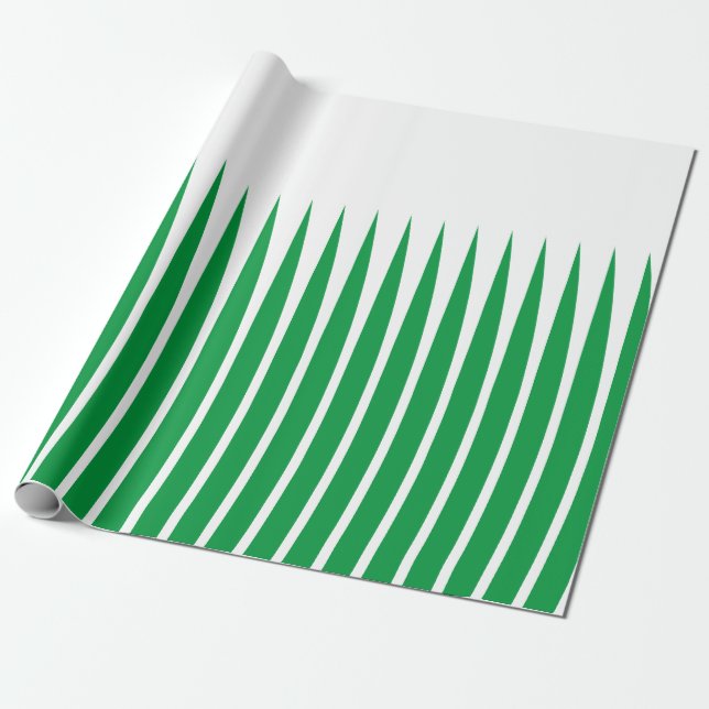 Papel De Regalo Patrones geométricos Navidades Arte de araña verde (Desenrollado)
