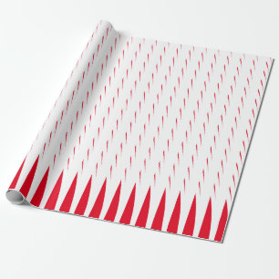Papel De Regalo Patrones geométricos Navidades Red White Spikes Gu