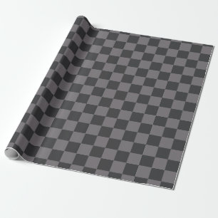 Papel De Regalo Patrones Negros Cuadros Cuadros A Cuadros