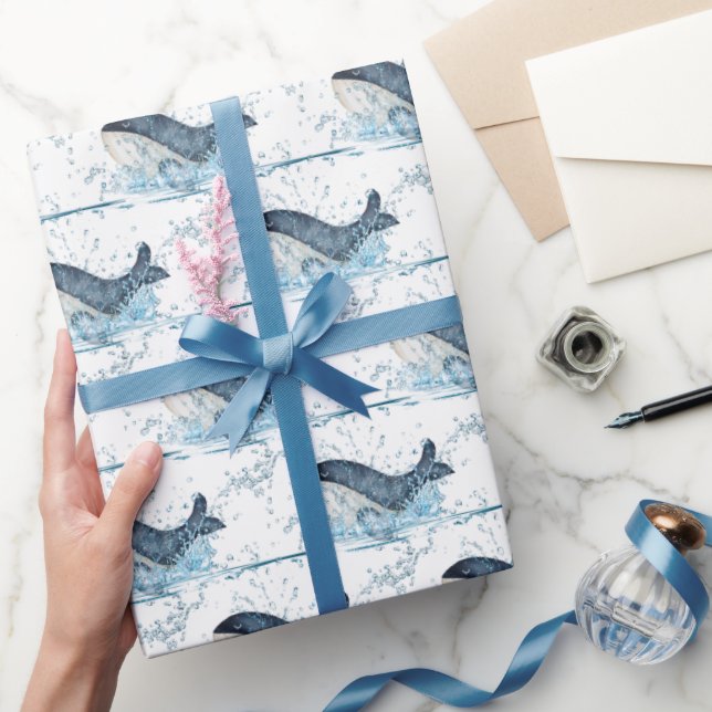 Papel De Regalo Patrullaje de ballenas (Regalar)