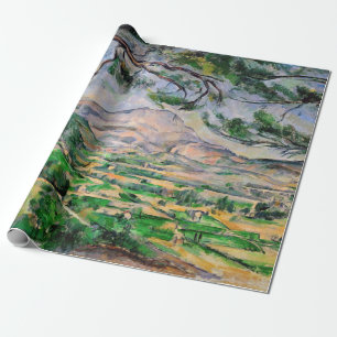Papel De Regalo Paul Cezanne - Mont Sainte-Victoire y gran pino