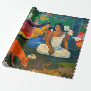 Papel De Regalo Paul Gauguin - Arearea / El Perro Rojo