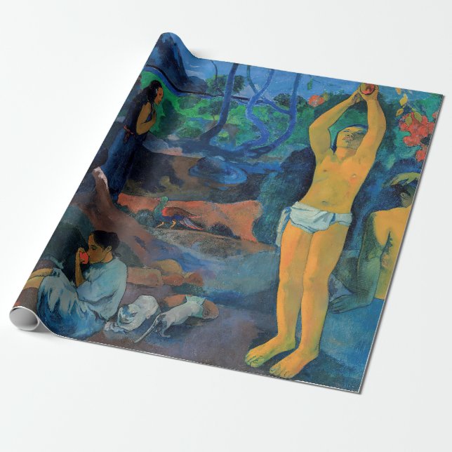 Papel De Regalo Paul Gauguin - ¿De Dónde Venimos? (Desenrollado)