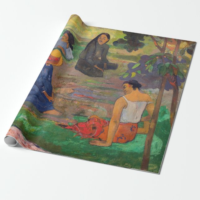 Papel De Regalo Paul Gauguin - La conversación / Les Parau Parau (Desenrollado)