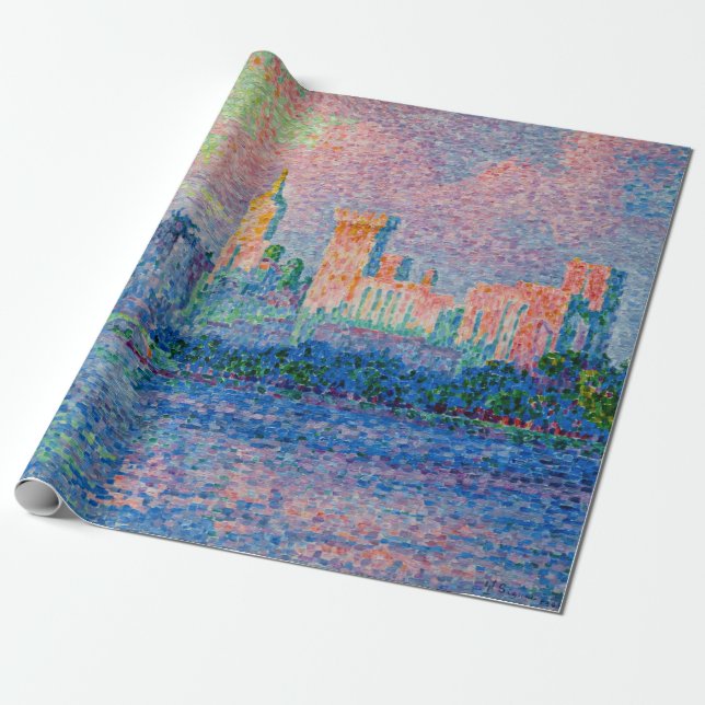 Papel De Regalo Paul Signac - El Palacio Papal, Aviñón (Desenrollado)