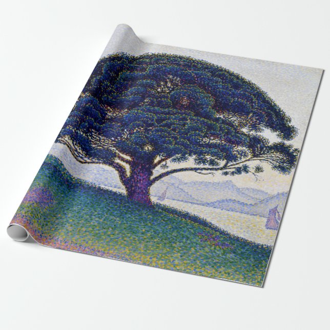Papel De Regalo Paul Signac - El Pino Bonaventure (Desenrollado)
