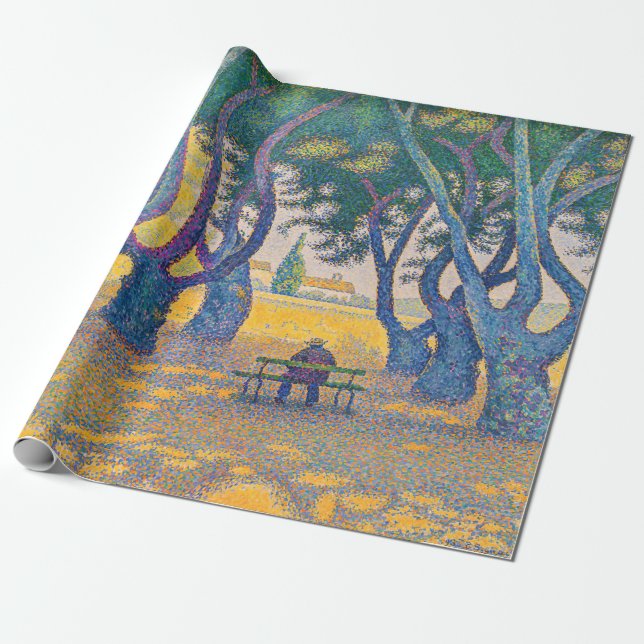 Papel De Regalo Paul Signac - Place des Lices, Saint-Tropez (Desenrollado)