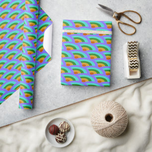 Papel De Regalo paulatina ondas de arco iris