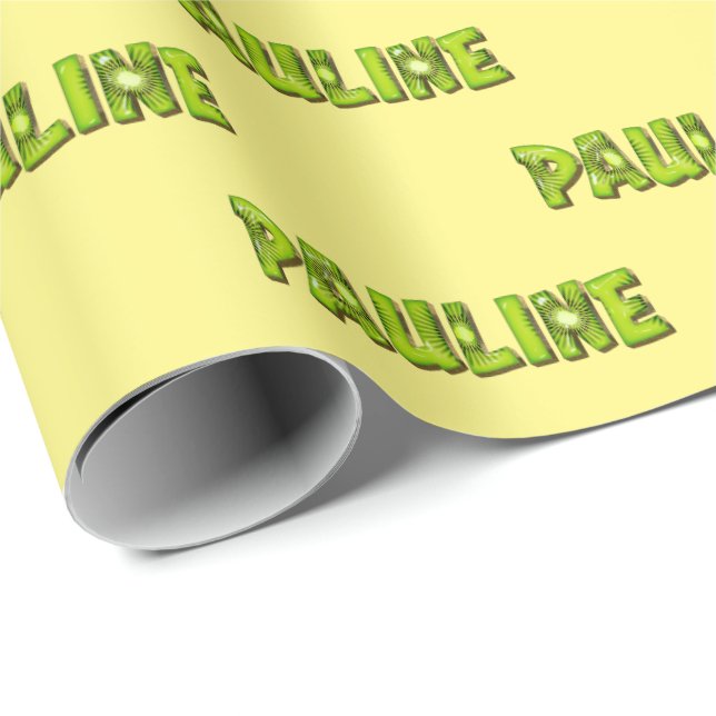 Papel De Regalo Pauline Kiwi Fruit Geschenk papier Geschenkpapier (Esquina del rollo)