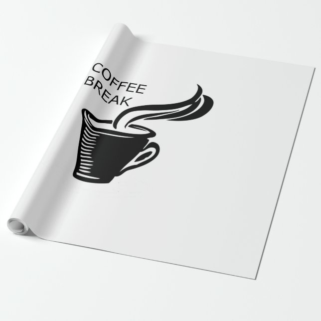 Papel De Regalo Pausa de café (Desenrollado)