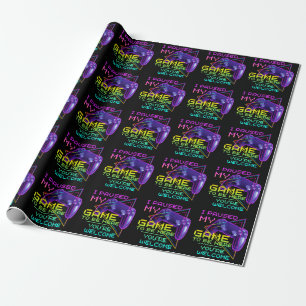 PAPEL DE REGALO PAUSÉ MI JUEGO PARA ESTAR AQUÍ DE NADA