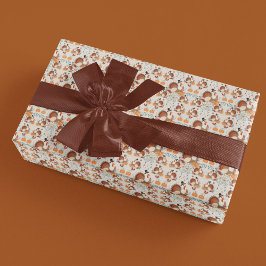 Papel De Regalo Pavo de Acción de Gracias Patrón de Otoño