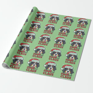 Papel De Regalo Paws and Claus - Navidades Perro Bernés
