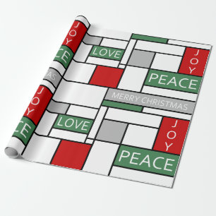 Papel De Regalo Paz, amor, alegría