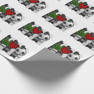 Papel De Regalo Paz en el fútbol y amor