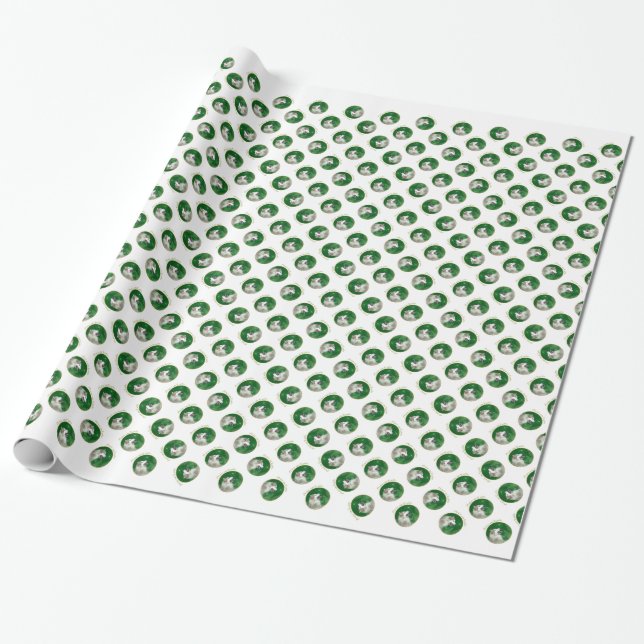 Papel De Regalo Paz en Malamute (Desenrollado)