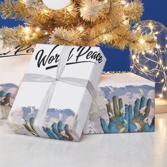 Papel De Regalo Paz Mundial (Vacaciones)
