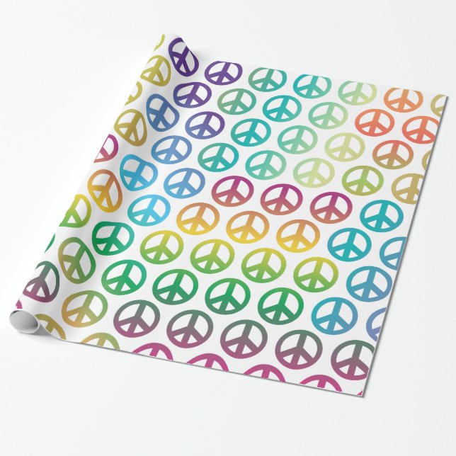 Papel De Regalo Paz Mundial (Desenrollado)
