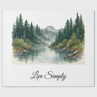 Papel De Regalo Peaceful Forest Gift Wrap