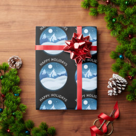 Papel De Regalo Peaceful Frosted Landscape Custom