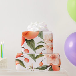 Papel De Regalo Peach Fuzz Baby Shower