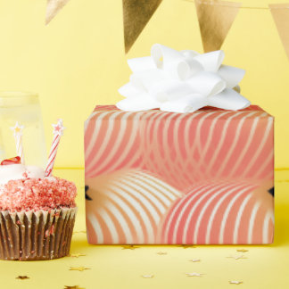 Papel De Regalo Peach Fuzz Resumen Patrón de Frutas Botánicas 2