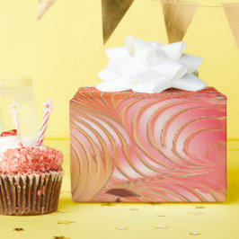 Papel De Regalo Peach Fuzz Resumen Patrón de Frutas Botánicas 3