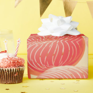 Papel De Regalo Peach Fuzz Resumen Patrón de Fruto Botánico 4