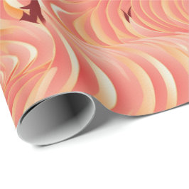 Papel De Regalo Peach Fuzz Resumen Patrón de Fruto Botánico 6