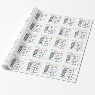 PAPEL DE REGALO PEACH MANGO SPINACH AGUA SMOOTHIE HEALTHIE F