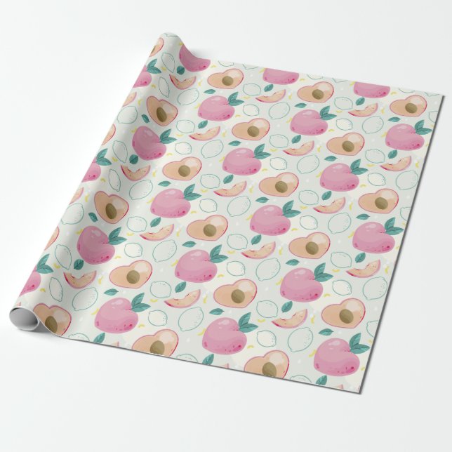 Papel De Regalo Peaches (Desenrollado)