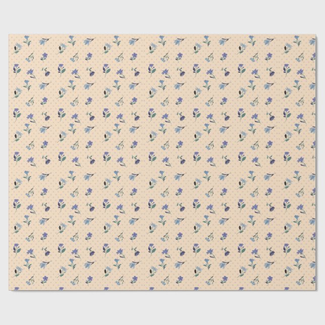Papel de regalo Peachify Pastel Blooms (Superficie plana)