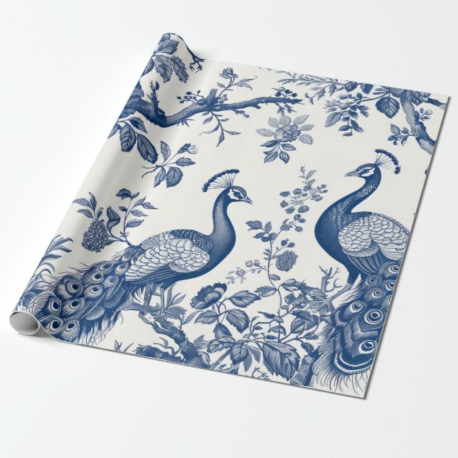 Papel De Regalo Peacock (Desenrollado)