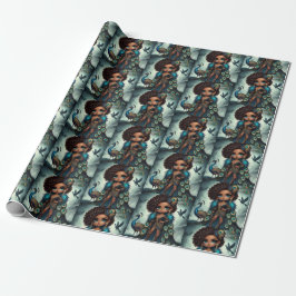 Papel De Regalo Peacock de la Coución del Reino Animal