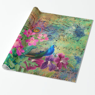 Papel De Regalo Peacock vintage para todas las ocasiones