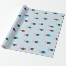 Papel de regalo peces