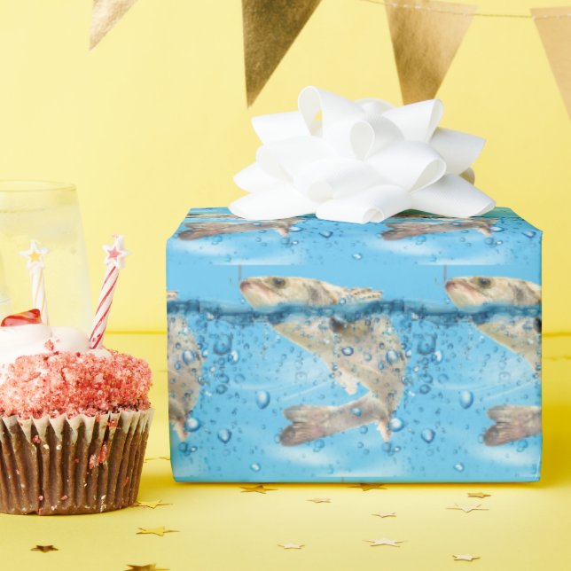 Papel De Regalo peces grandes en el agua (Fiesta de cumpleaños )