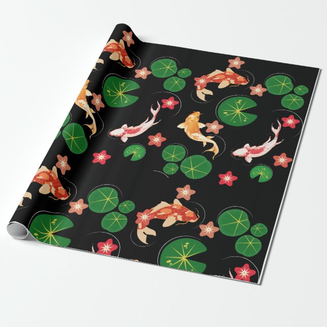 Papel De Regalo peces koi (Desenrollado)