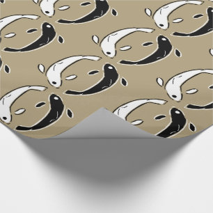 Papel De Regalo Peces Yin y Yang contemporáneos