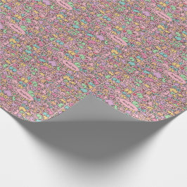 Papel De Regalo Pechos rosados patrón divertido popular