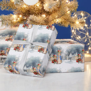 Papel De Regalo Pedro los Navidades de conejo Elf y Toy Soldier