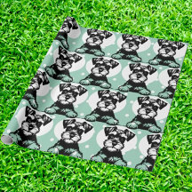 Peeking Terrier Green Tema Personalizado