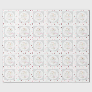 Papel De Regalo Pegatina / Etiqueta de Bienvenida Dulce Bebé