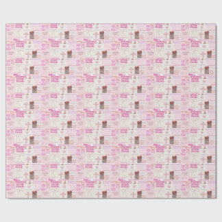Papel De Regalo Pegatina Fiel Rosa