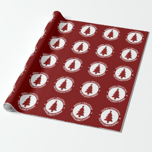 Papel De Regalo Pegatina personalizada Feliz Navidad
